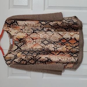 Alfred Dunner, Animal print Large Shirt